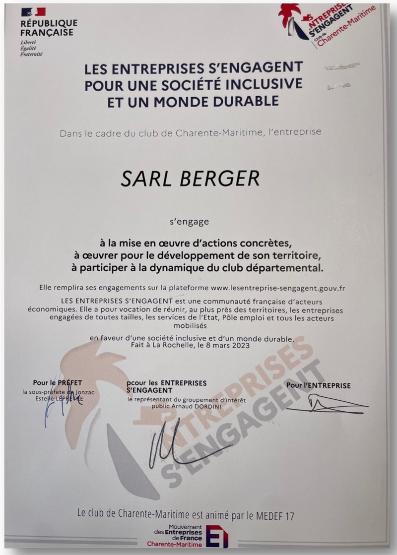 Recrutement SARL BERGER - Recherche bûcheron élagueur en Charente-Maritime