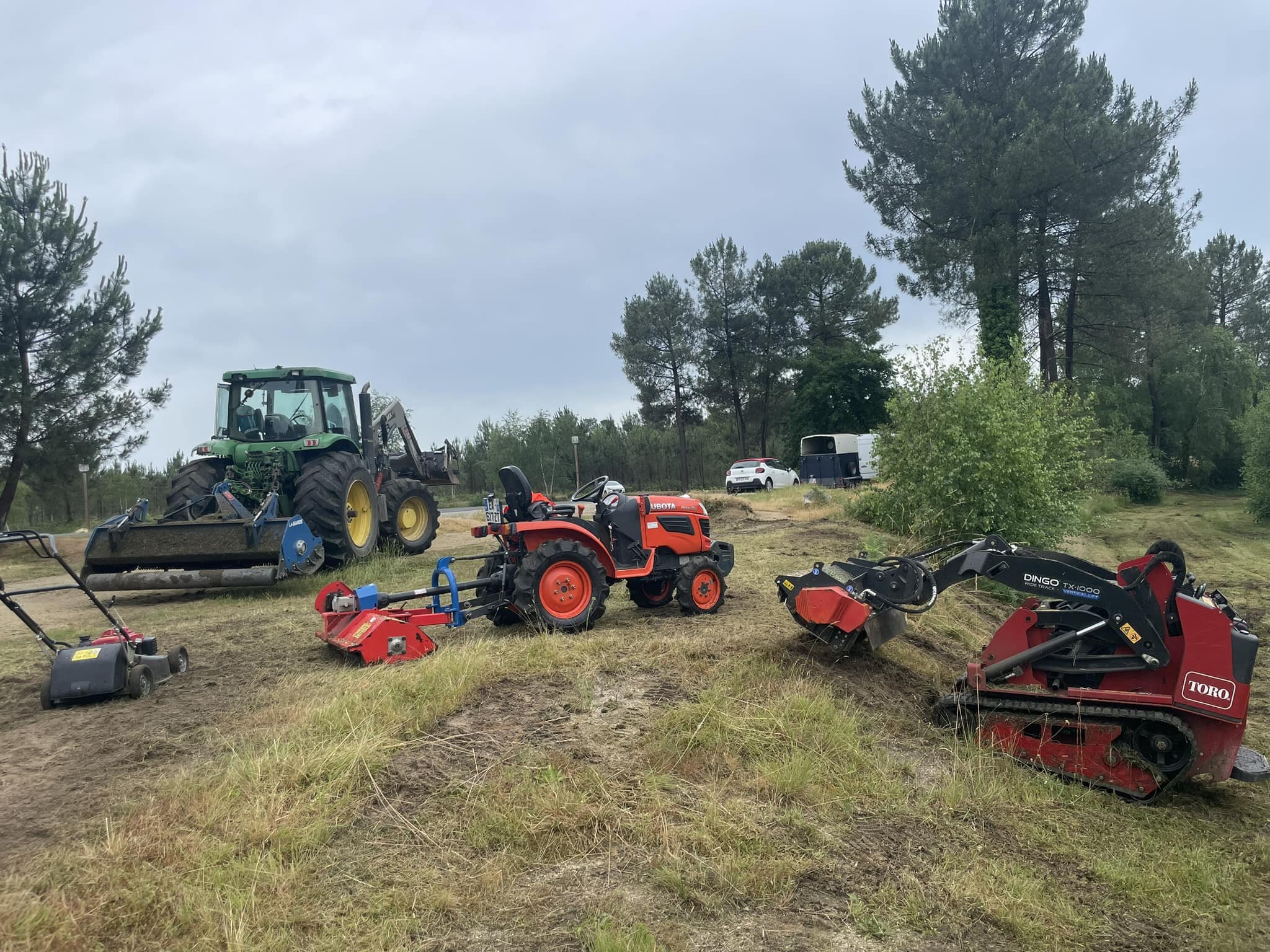 Broyage et préparation de terrain par la SARL BERGER en Charente-Maritime